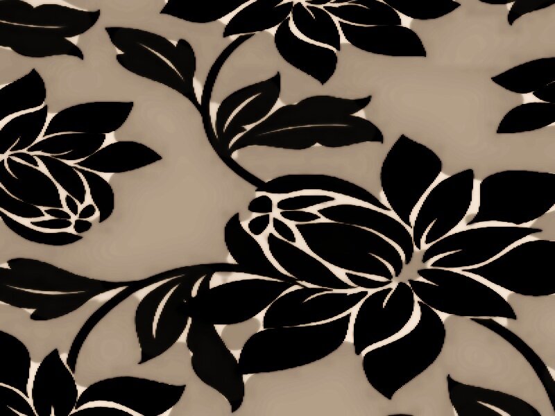 Black Floral Pattern — Calm