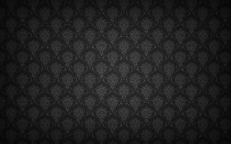 Black Floral Pattern — Dark, Illustration