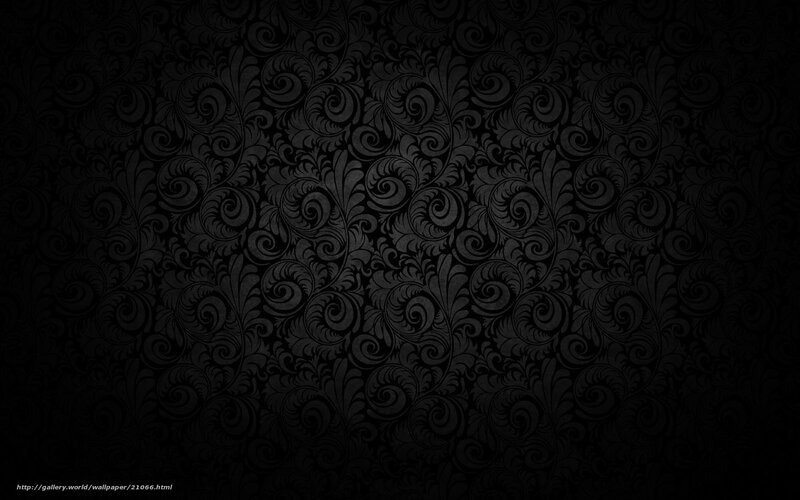Black Floral Pattern — Dark