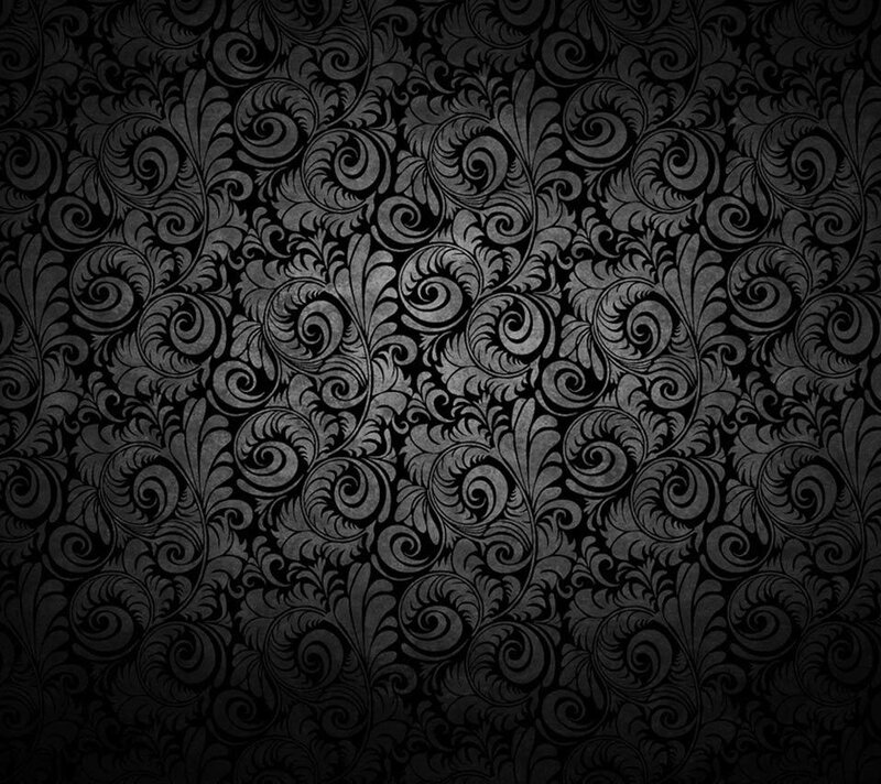 Black Floral Pattern — Illustration