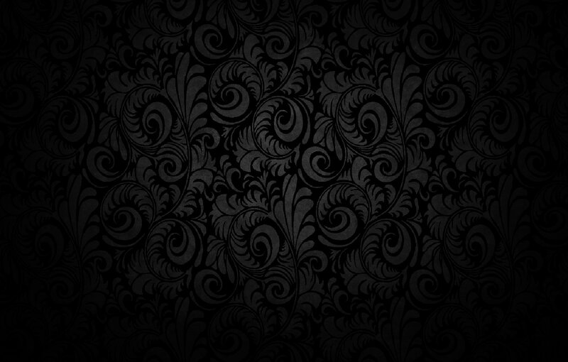 Black Floral Pattern — Ornate, Abstract, Swirls