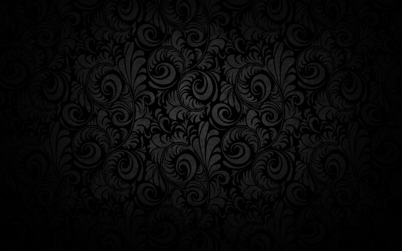 Black Floral Pattern — Ornate, Abstract