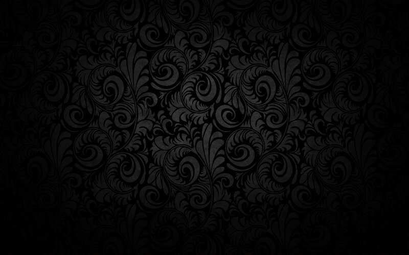 Black Floral Pattern — Ornate, Illustration, Swirls