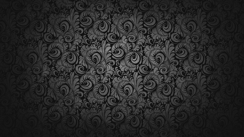 Black Floral Pattern — Ornate, Illustration