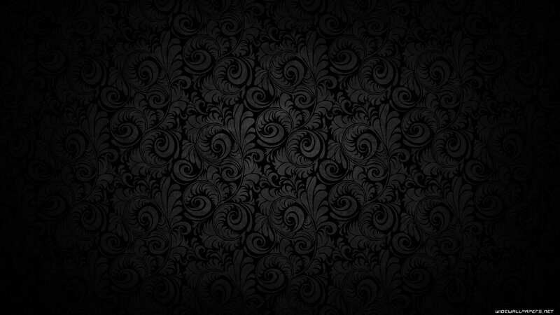 Black Floral Pattern — Ornate, Vector Art, Swirls