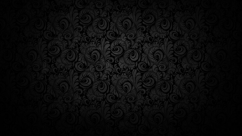 Black Floral Pattern — Ornate, Vector Art
