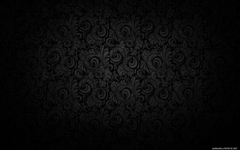 Black Floral Pattern — Vector Art