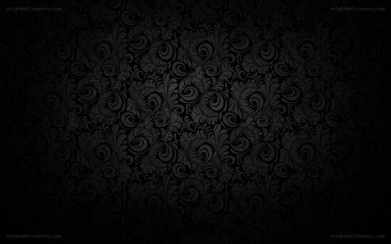 black floral pattern wallpaper
