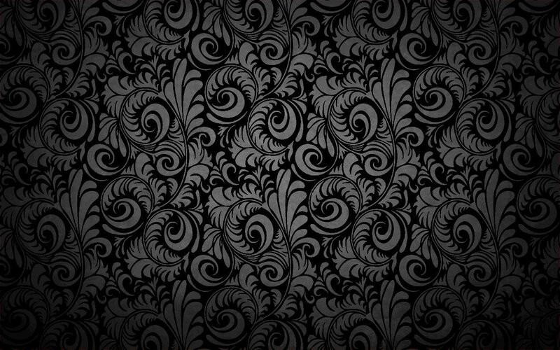 black floral pattern wallpaper