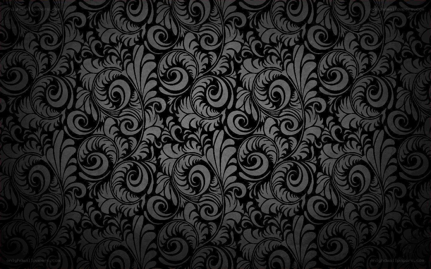 black floral pattern wallpaper