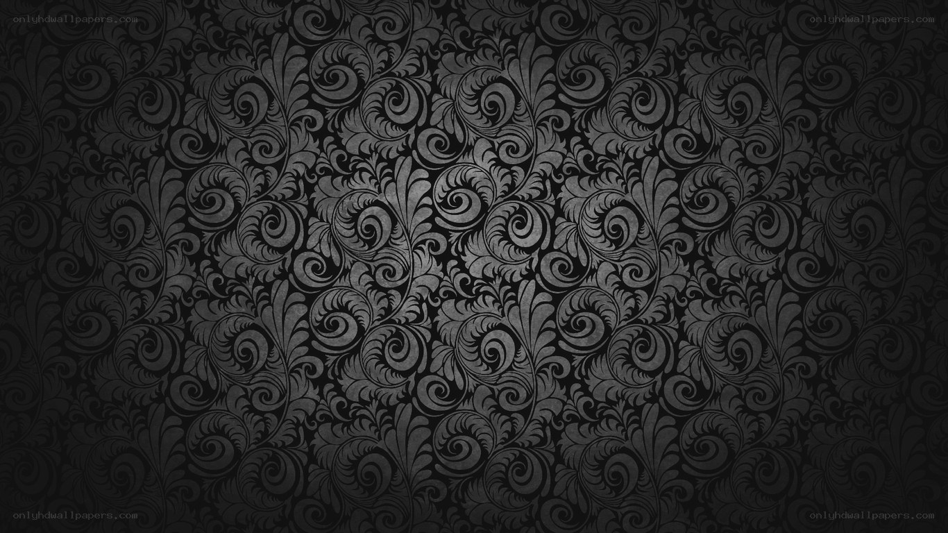 black floral pattern wallpaper