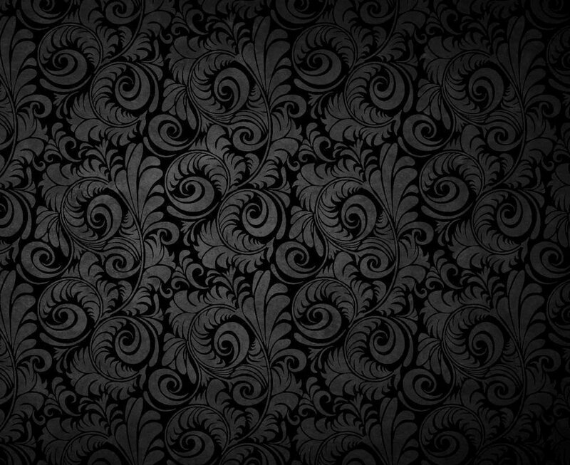 black floral pattern wallpaper