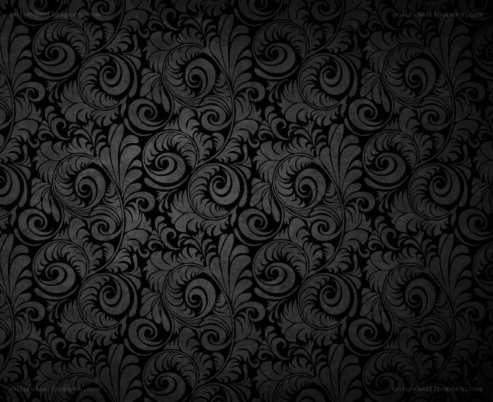 black floral pattern wallpaper
