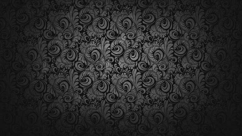 black floral pattern wallpaper