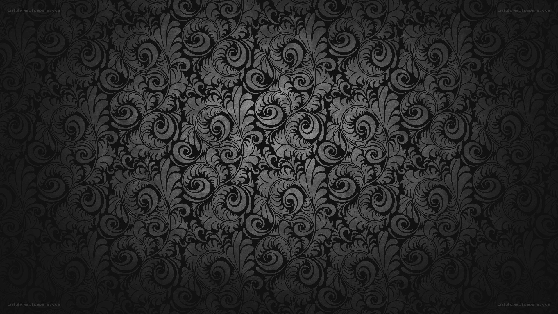 black floral pattern wallpaper