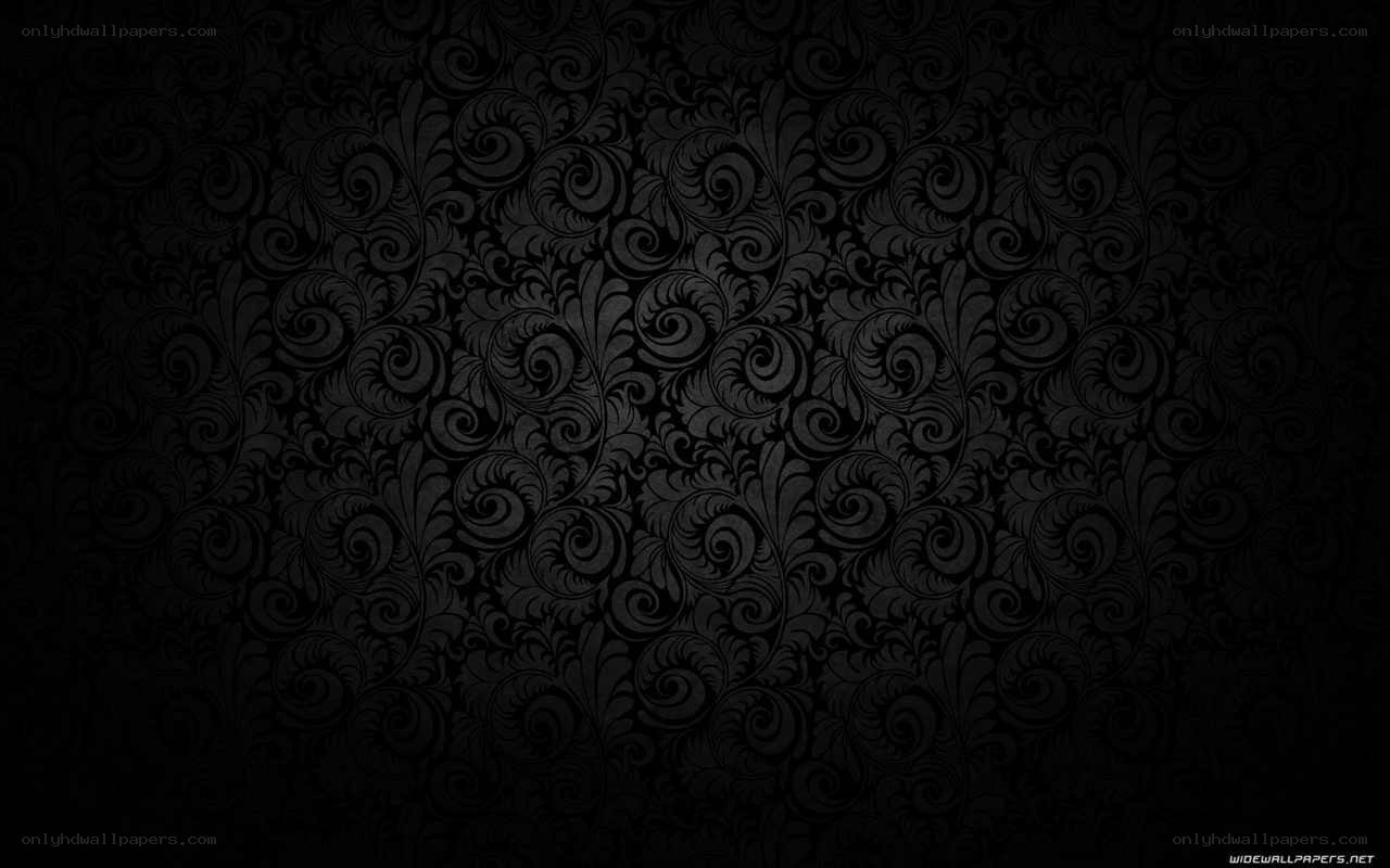 black floral pattern wallpaper