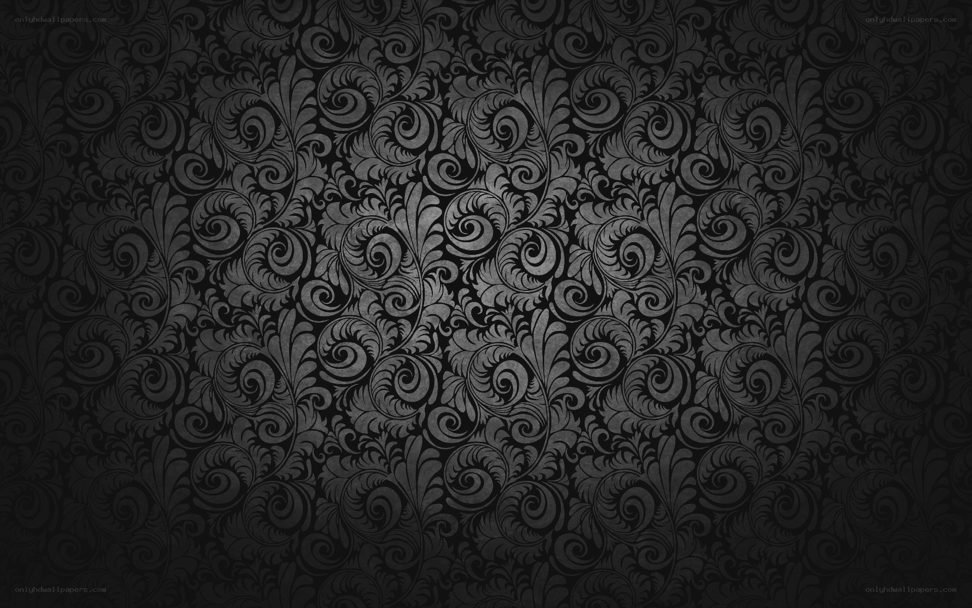 black floral pattern wallpaper