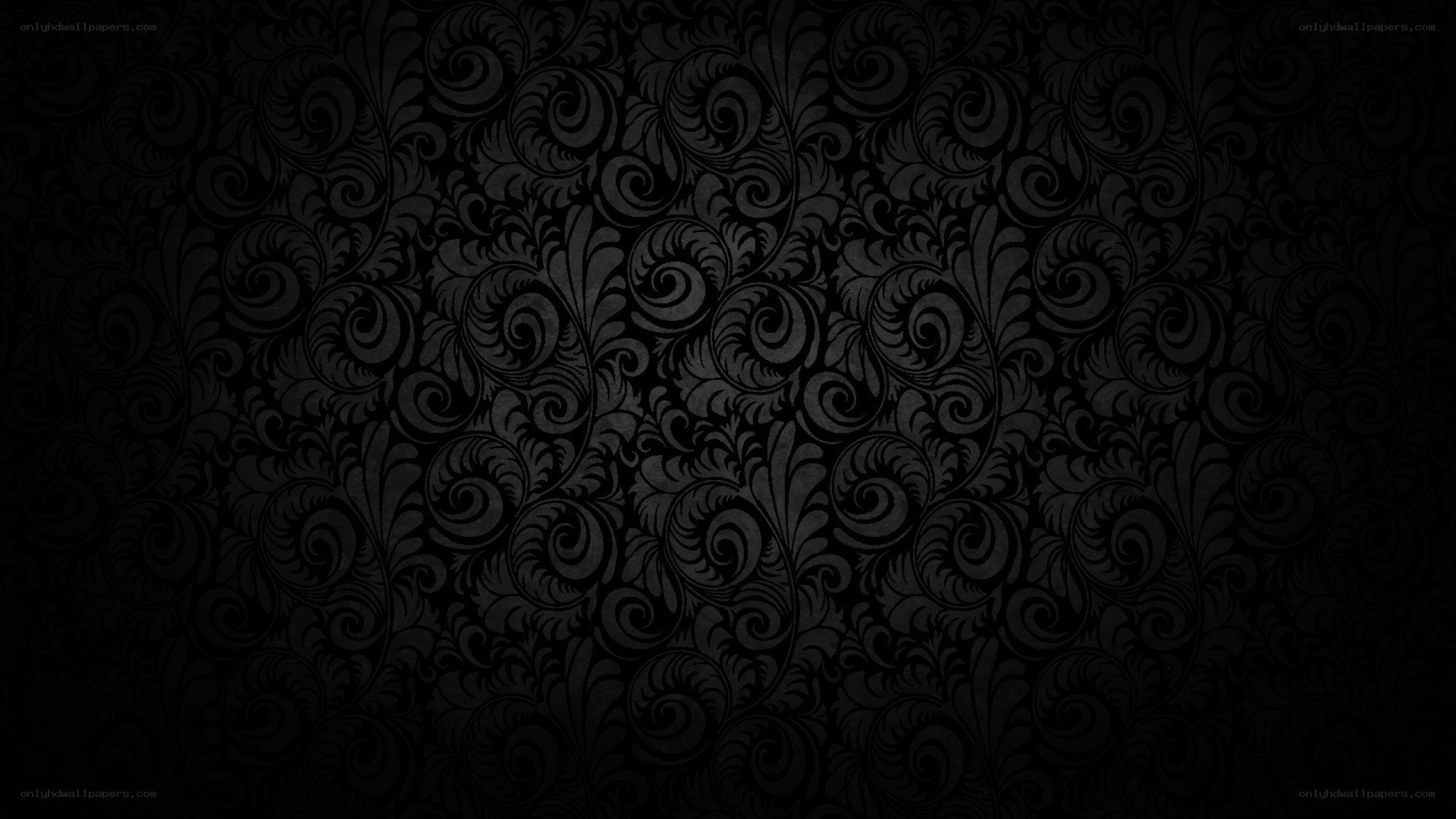 black floral pattern wallpaper