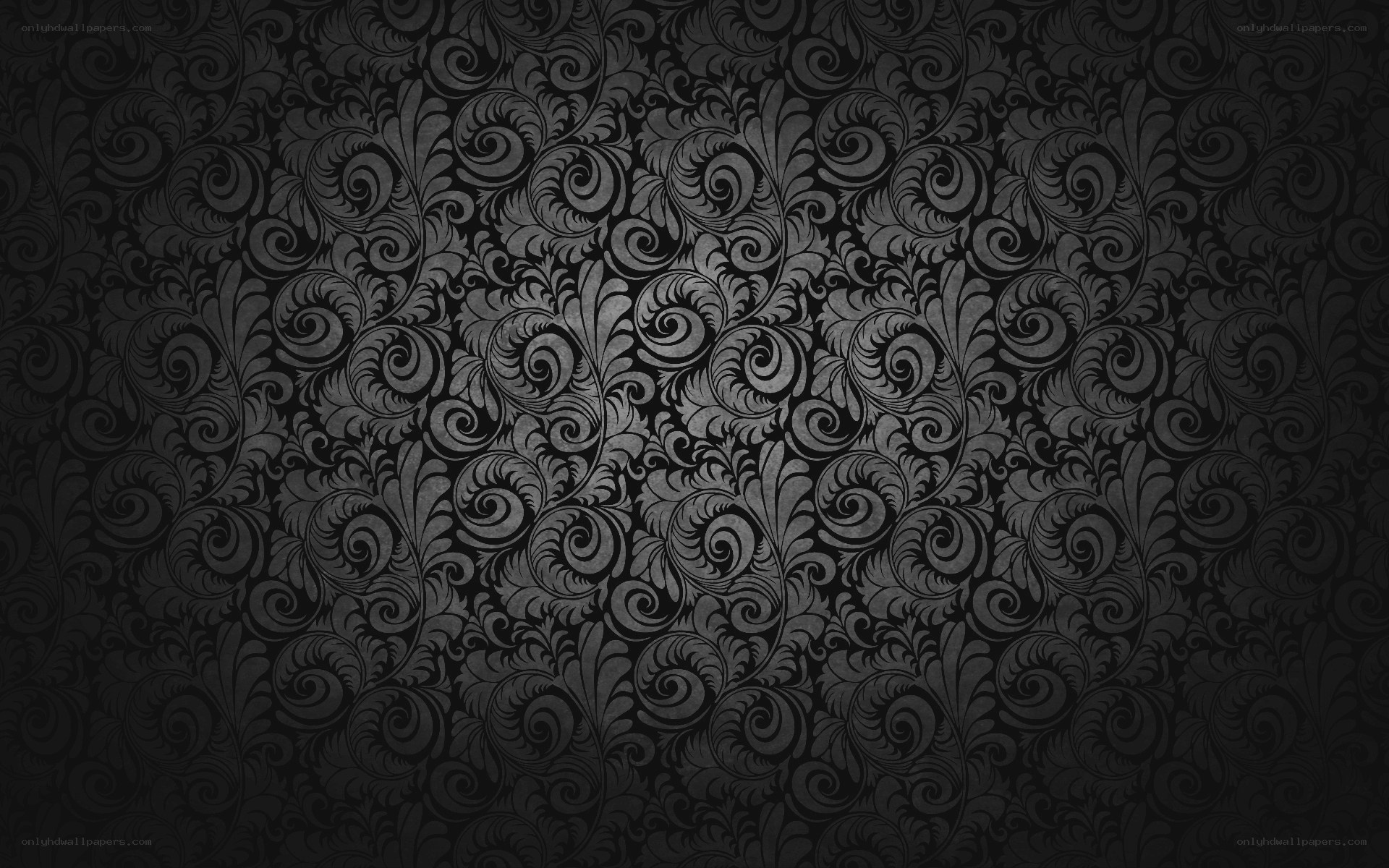 black floral pattern wallpaper