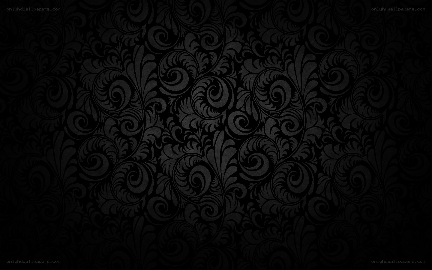 black floral pattern wallpaper