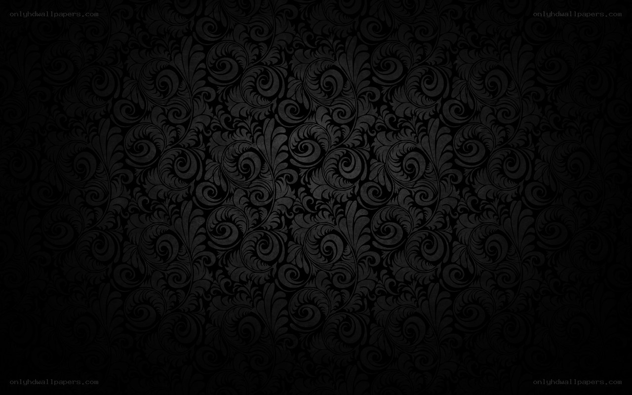 black floral pattern wallpaper