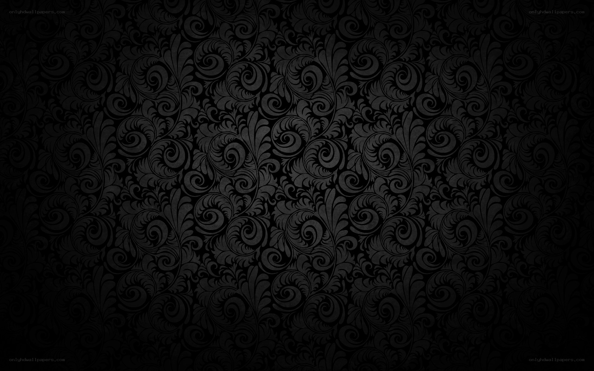 black floral pattern wallpaper
