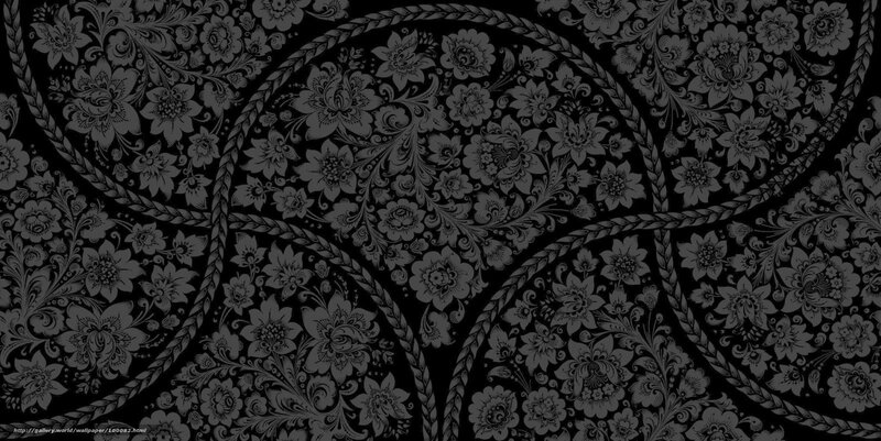 black floral pattern wallpaper