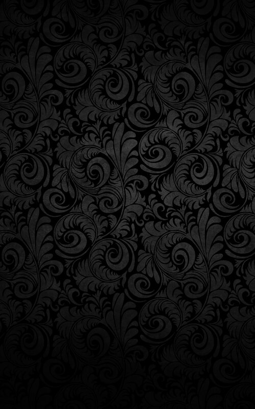 black floral wallpaper pattern