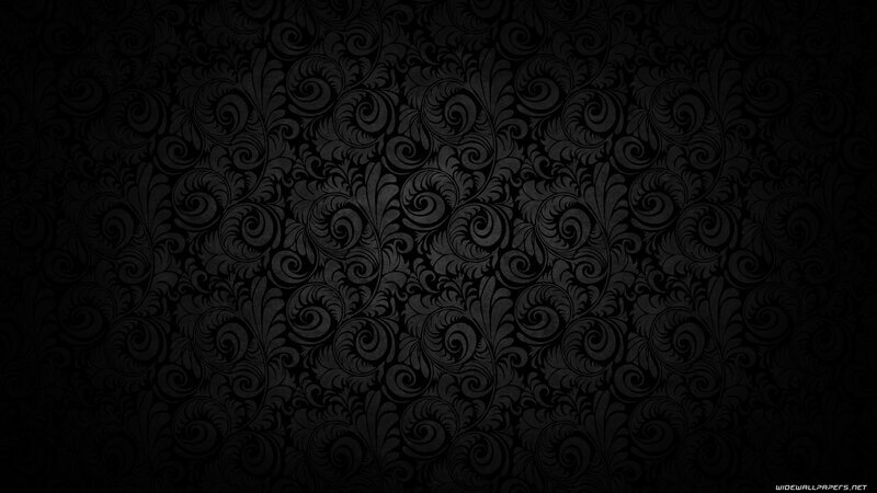 black floral wallpaper pattern
