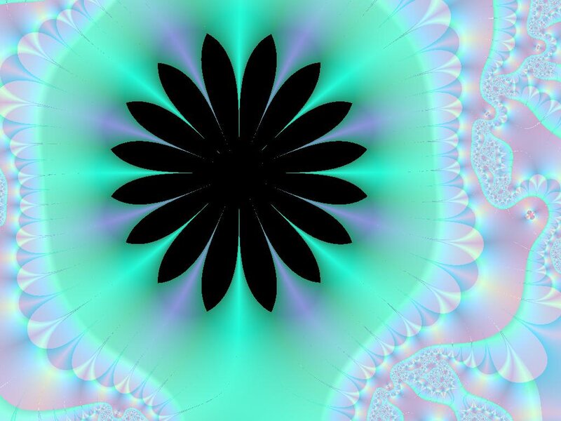 Black Flower Fractal