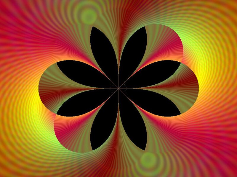 Black Flower Shape