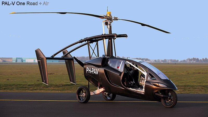 Black Flying Car