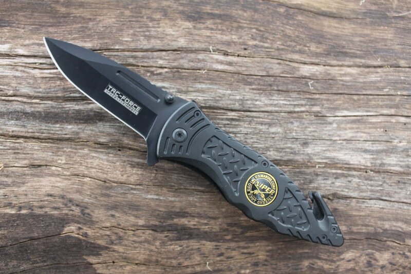 Black Folding Knife — Neutral