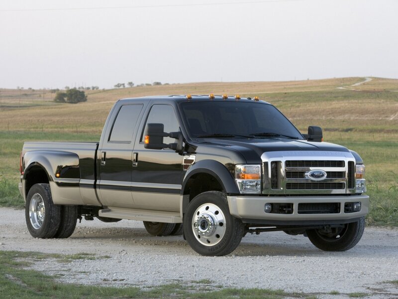black ford dually pickup truck