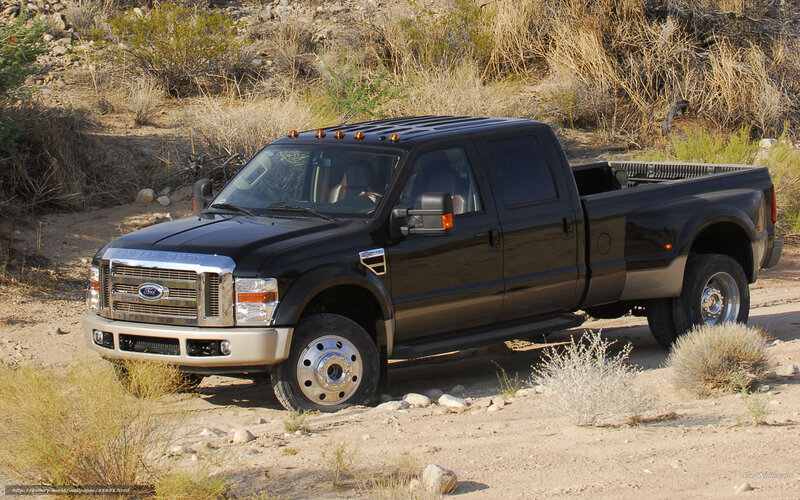 black ford dually truck