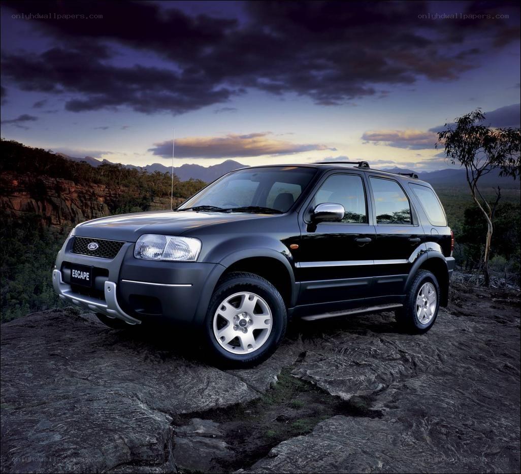 Black Ford Escape on rocky cliff