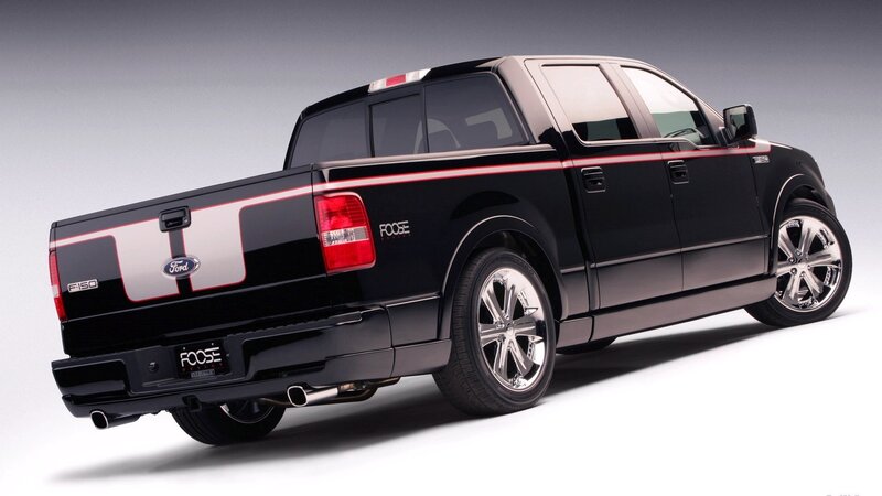 black ford f-150 foose truck