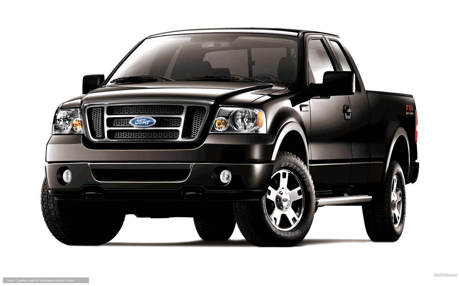 Black Ford F-150 pickup truck