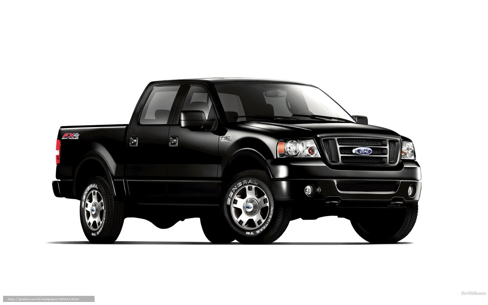 black ford f-150 pickup truck