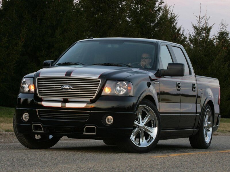 black Ford F-150 pickup truck