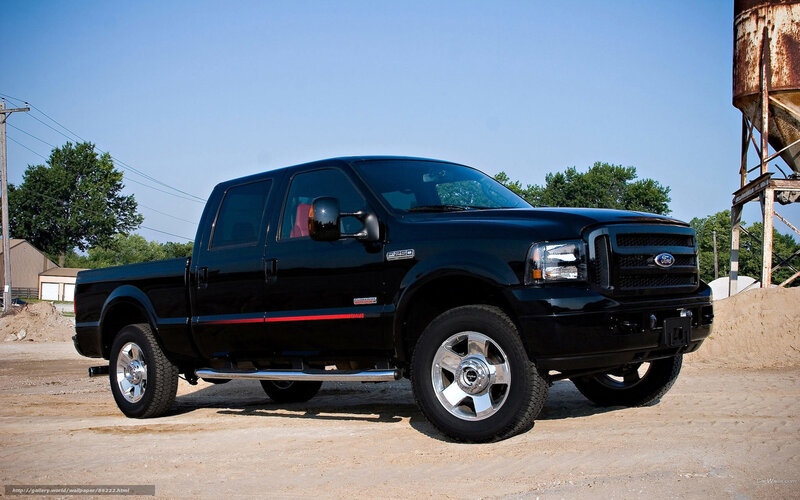 Black Ford F-250 Truck