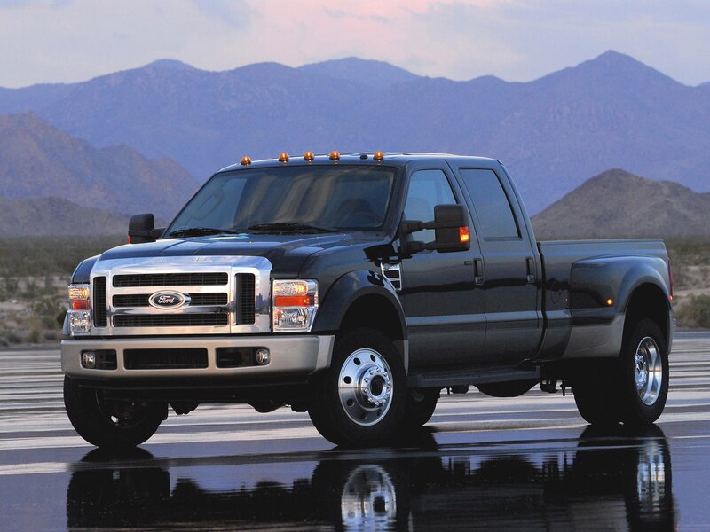 black ford f-450 dually truck