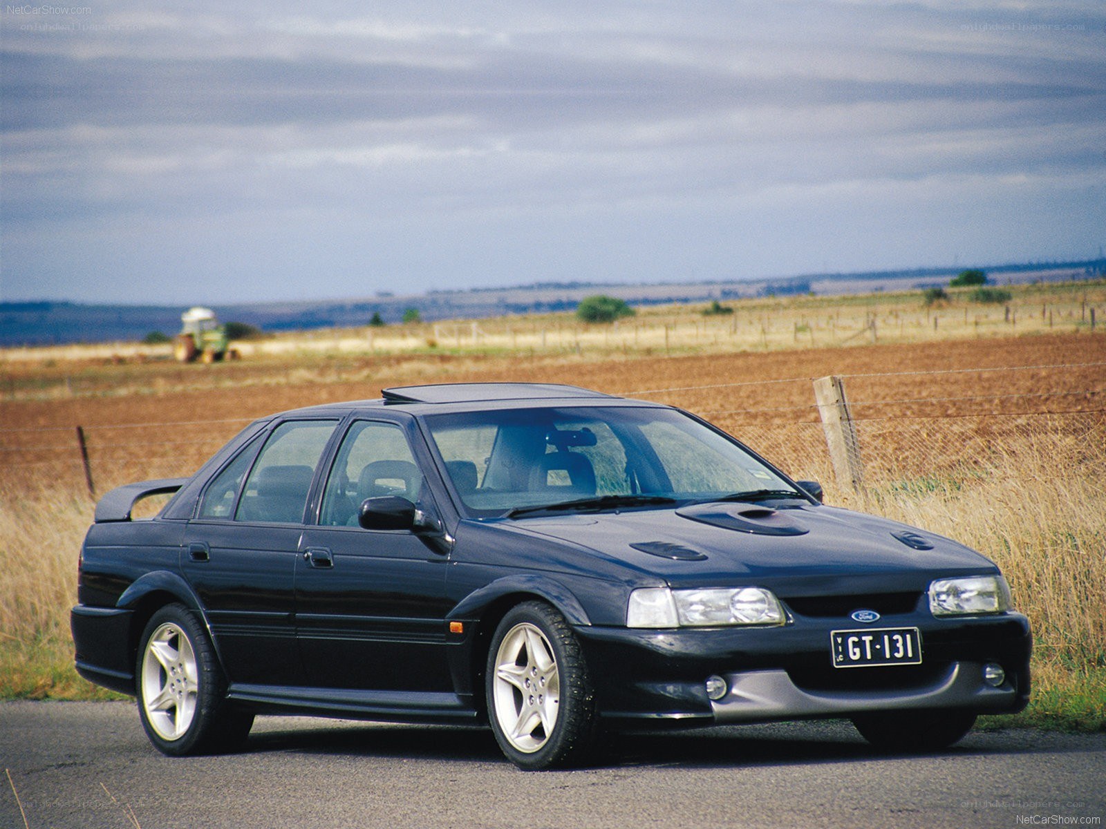 black ford falcon gt sedan