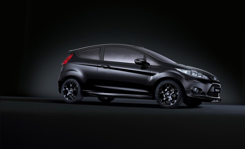 Black Ford Fiesta hatchback