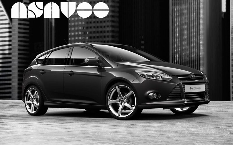 Black Ford Focus hatchback