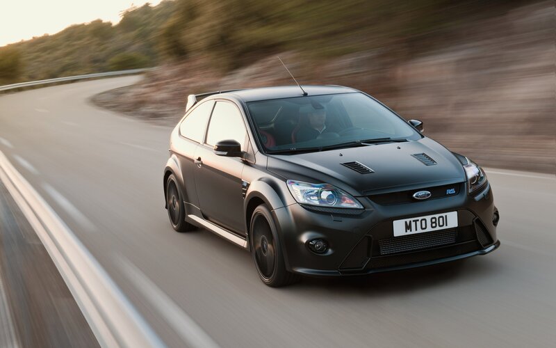 Black Ford Focus Rs — Dynamic, Sunset, Photograph, Car