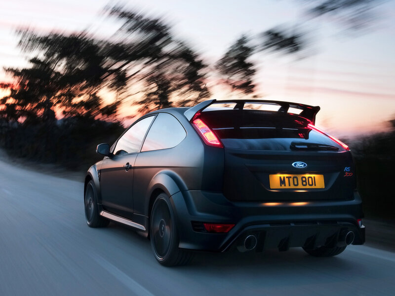 Black Ford Focus Rs — Dynamic, Sunset