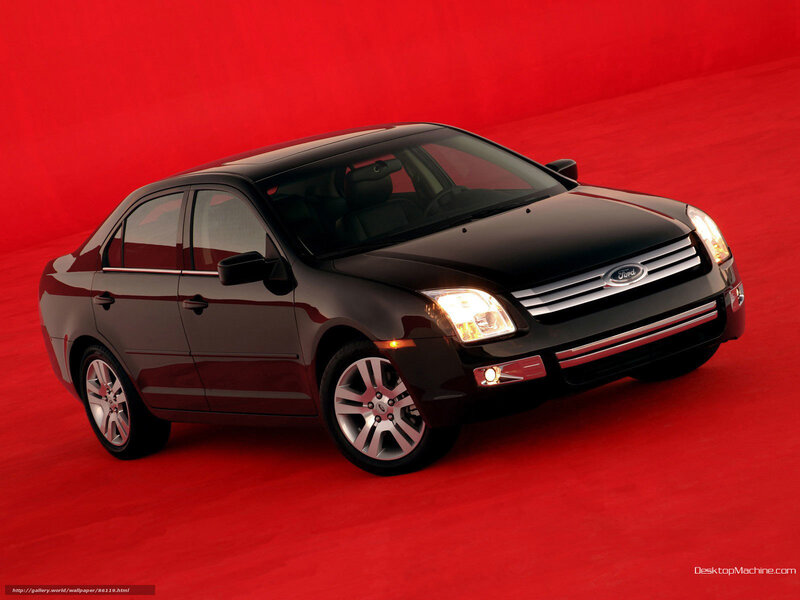 Black Ford Fusion Sedan — Red, Dramatic