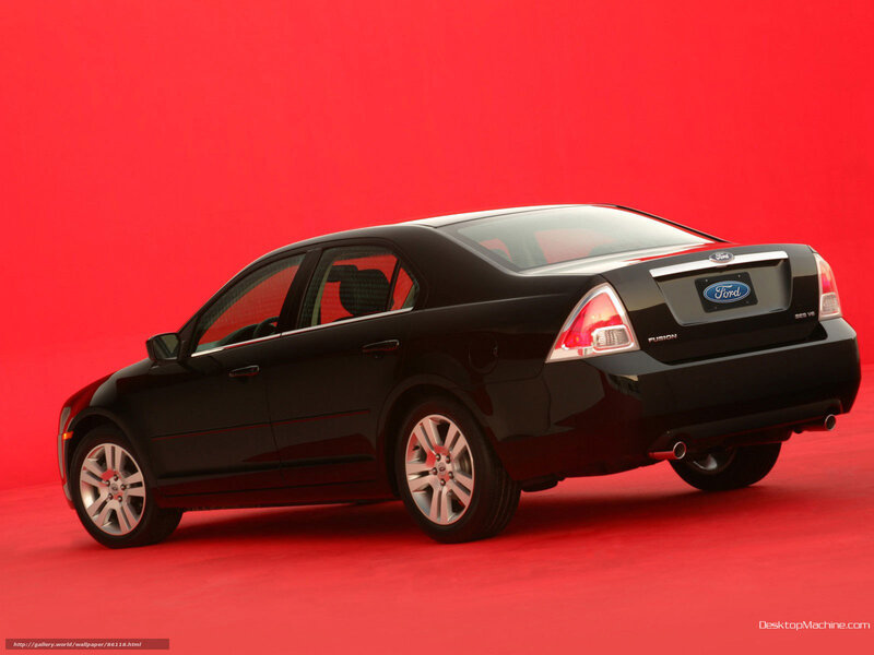 Black Ford Fusion Sedan — Red