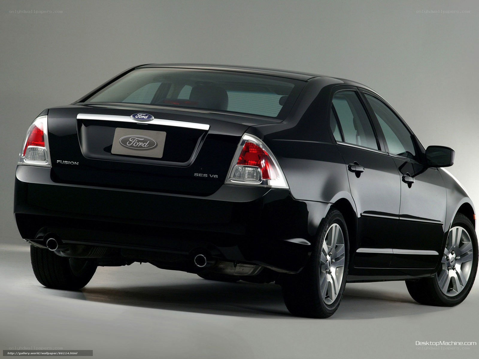 Black Ford Fusion sedan